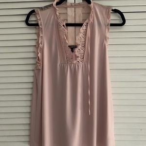 Express pink lace blouse